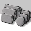 Mini Grey Digital Product Storage Bag Portable Headphone USB Data Cable Charger U Stick Storage Case Shockproof Protective Case 1