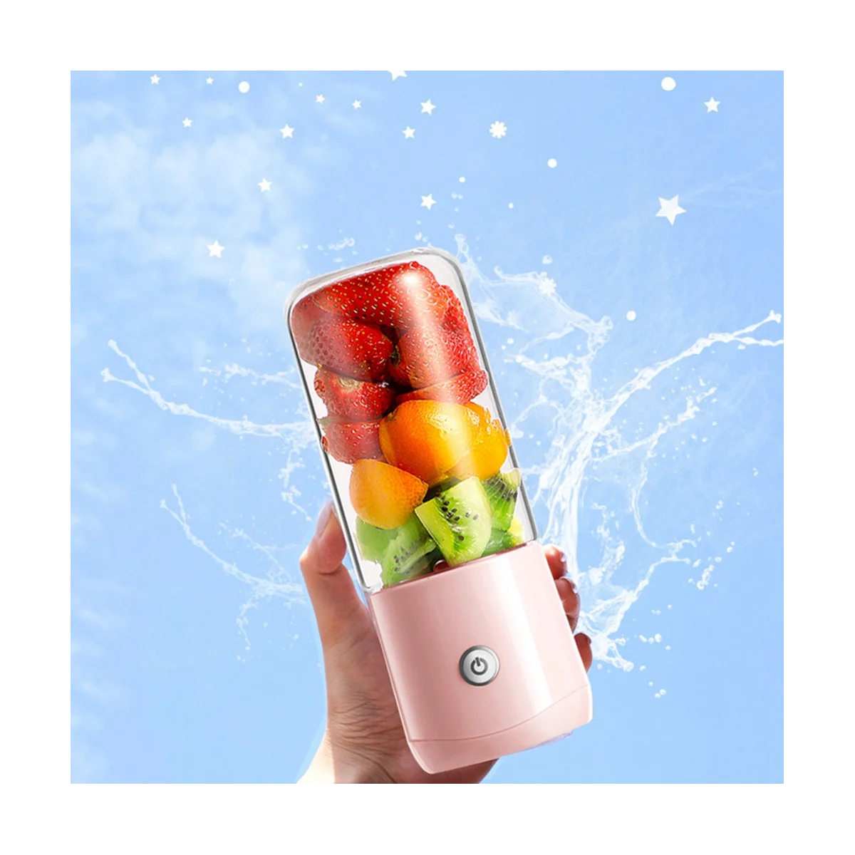 

380ML Portable Blender Wireless Mini Juicer USB Electric Blender Fruit Juicer for Fruit and Vegetables Juicer Machine-C