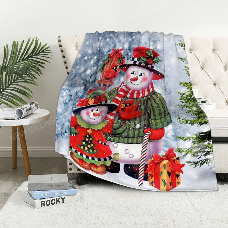 Home decoration plush Sofa blanket Christmas Bedspread on the bed anime fluffy soft blankets thick blanket for winter