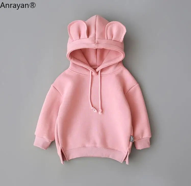Новинка, весенне-осенняя одежда для маленьких мальчиков и девочек, хлопковая детская повседневная спортивная одежда с капюшоном, Одежда для младенцев, Детский свитер на зиму