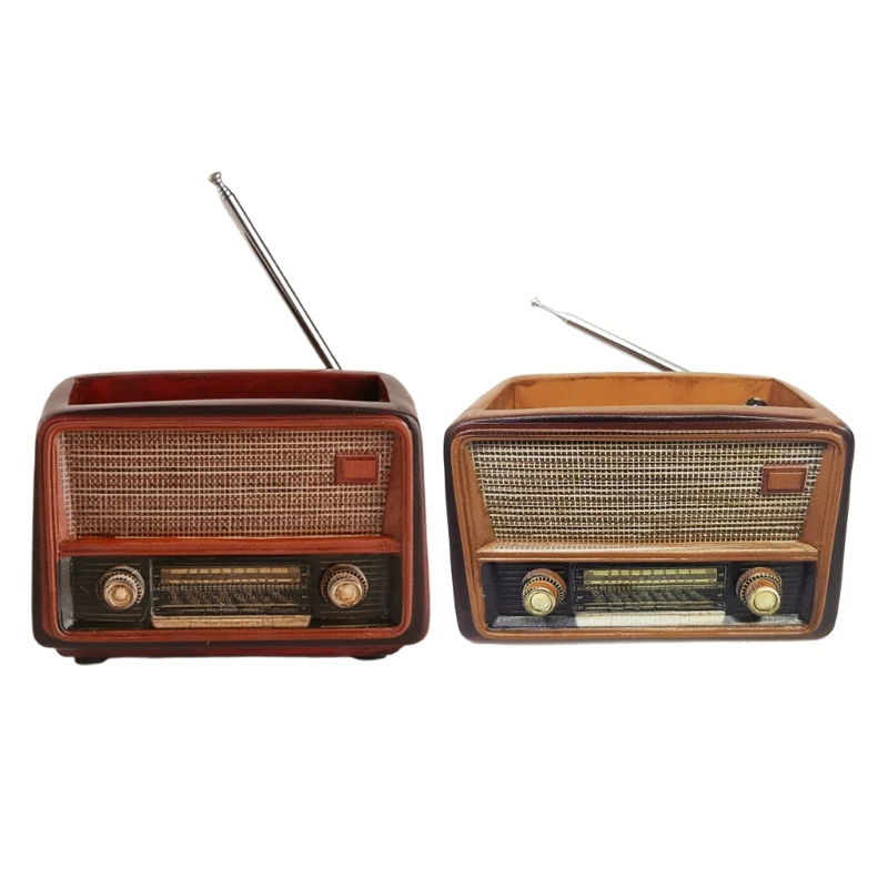 

Retro Radio Shaped Flower Pot Indoor Plant Pots Drainage Primitive Country Decor New Dropship