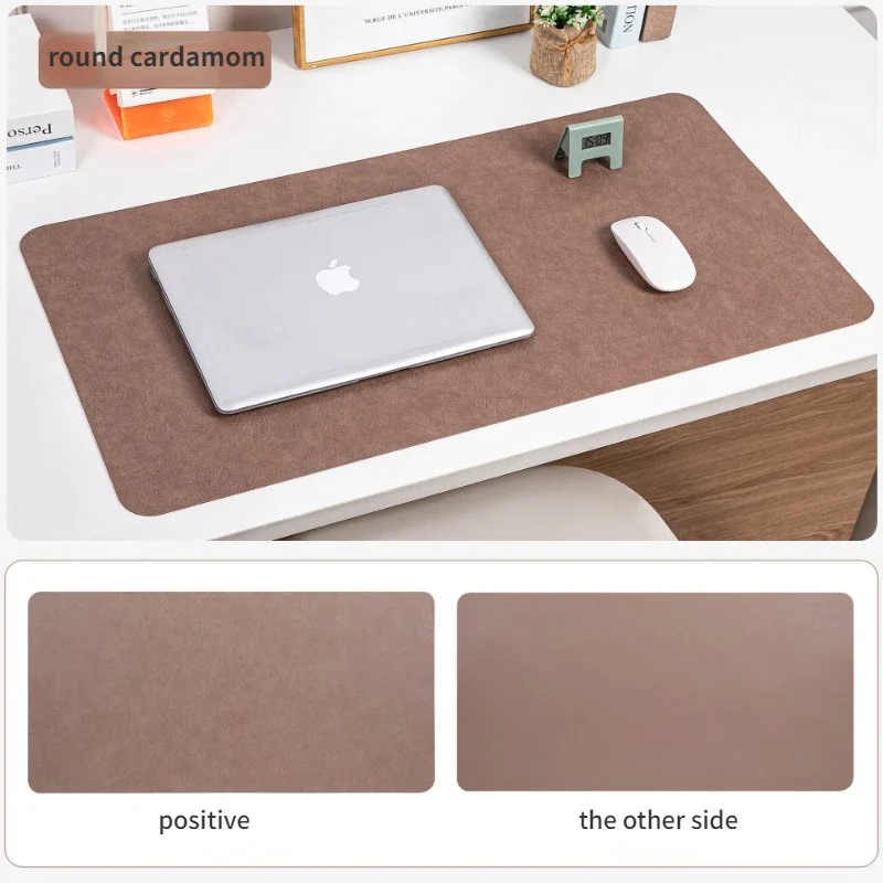 Vintage Cowhide Pattern Desk Pad - Double-Sided, Dirt-Resistant Office & Writing Mat