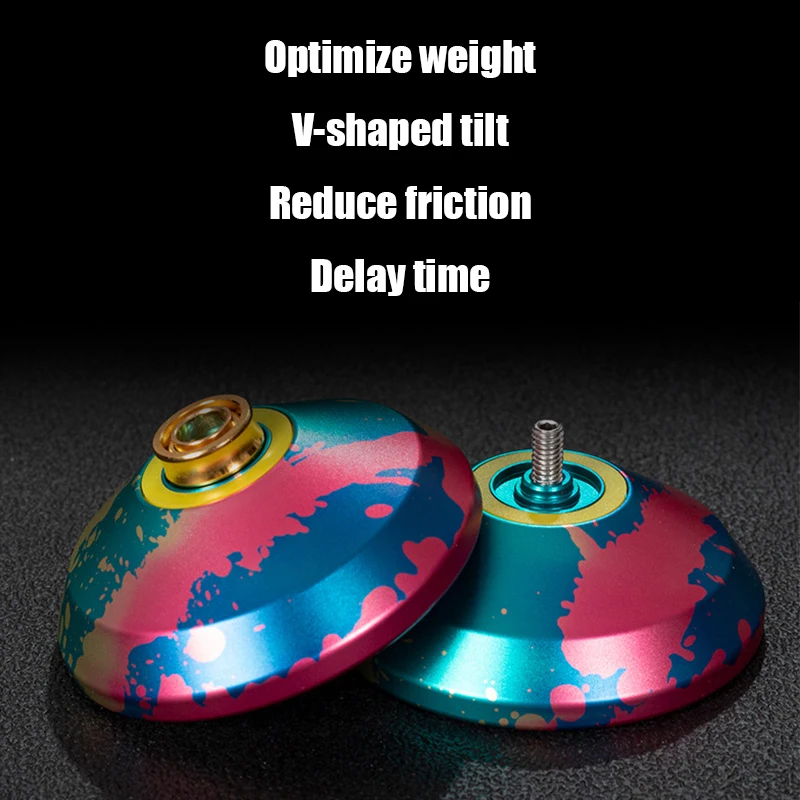 Yoyo Professional Competition Metal Yo Yo Factory with 10 Ball Bearing Alloy Aluminum High Speed Unresponsive Toys for Kids
