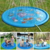 170cm Kids Outdoor Funny Toys Children Inflatable Round Water Splash Play Pools Playing Sprinkler Mat Yard Water Spray Pad 4