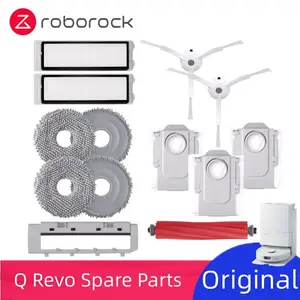 Roborock Q Revo accesorio Original de filtro lavable, cepillo  principal/lateral, mopa, bolsa de polvo, Robot aspirador, piezas opcionales