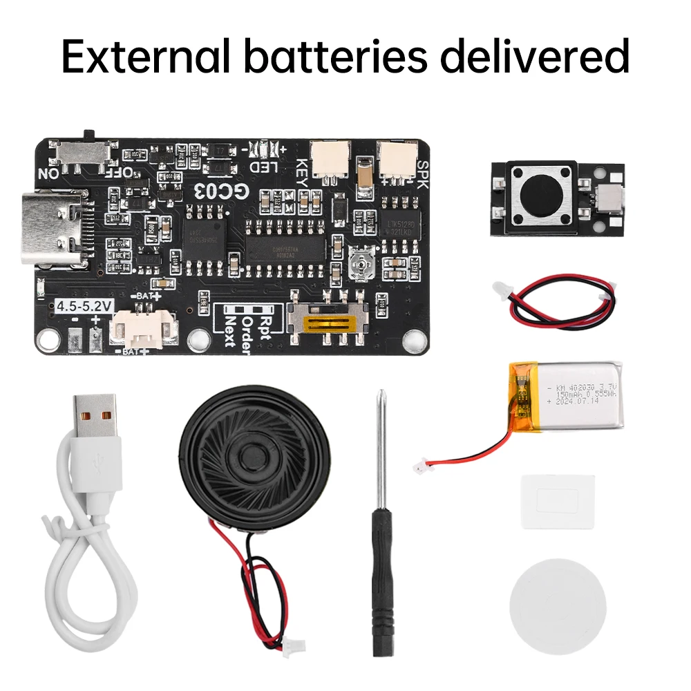 GC03 Recordable Sound Module 8M MP3 Button/Magnet Control Music