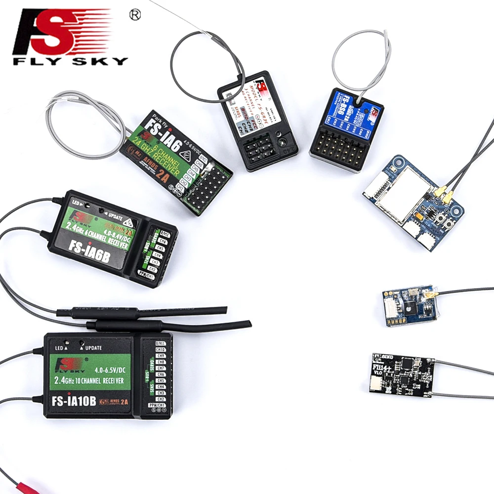 Récepteur RC FlySky FS-iA6B iA10B X6B A8S BS6 GR3E Fli14 Plus
