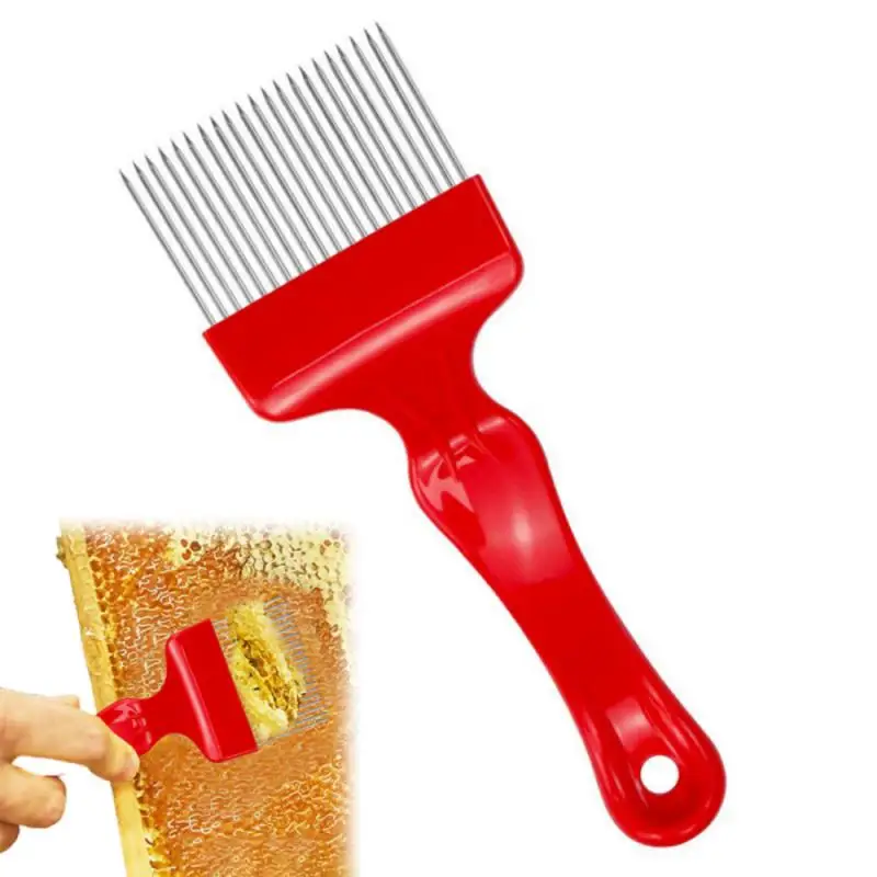 Beekeeping Tools 18 Pin Bee honey Forks Straight Needles Uncapping Forks handle Stainless Steel Honey Sparse Rake Shovel Comb