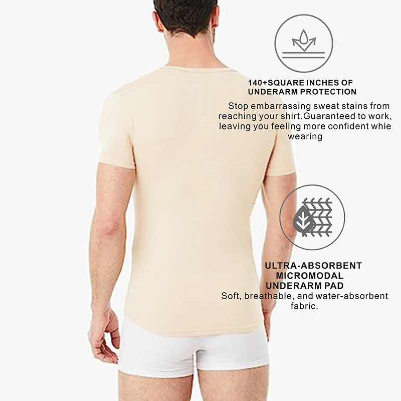 Wholesale Breathable Sweatproof T Shirt For Men Modal Seamless