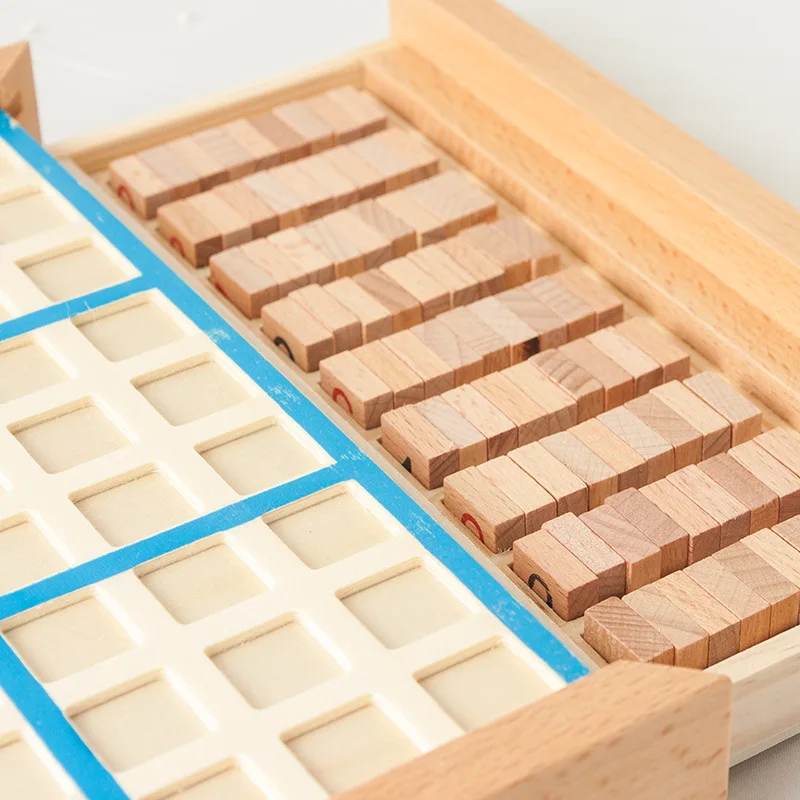 Wooden Sudoku Jiugongge Puzzle Board Game