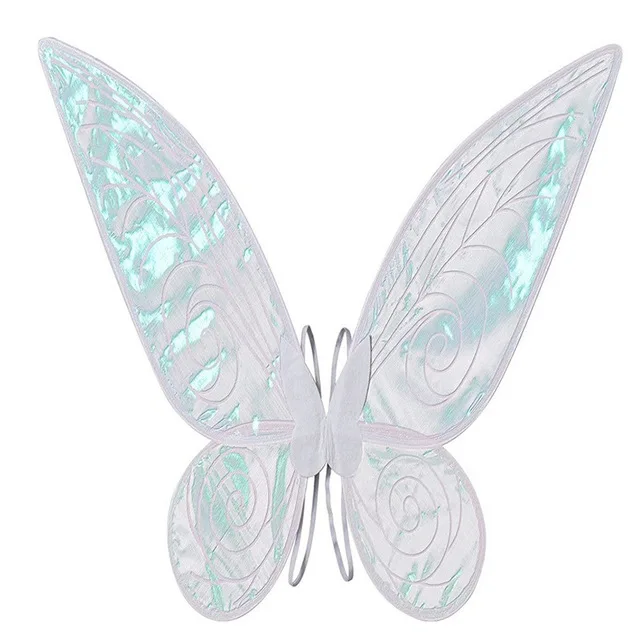 thumbnail image 1 of Disney-disfraz de princesa Tinker Bell para niñas, vestido de hada de las flores verdes, disfraz de elfo con purpurina, ala de mariposa, fiesta de Halloween, 1 of 5
