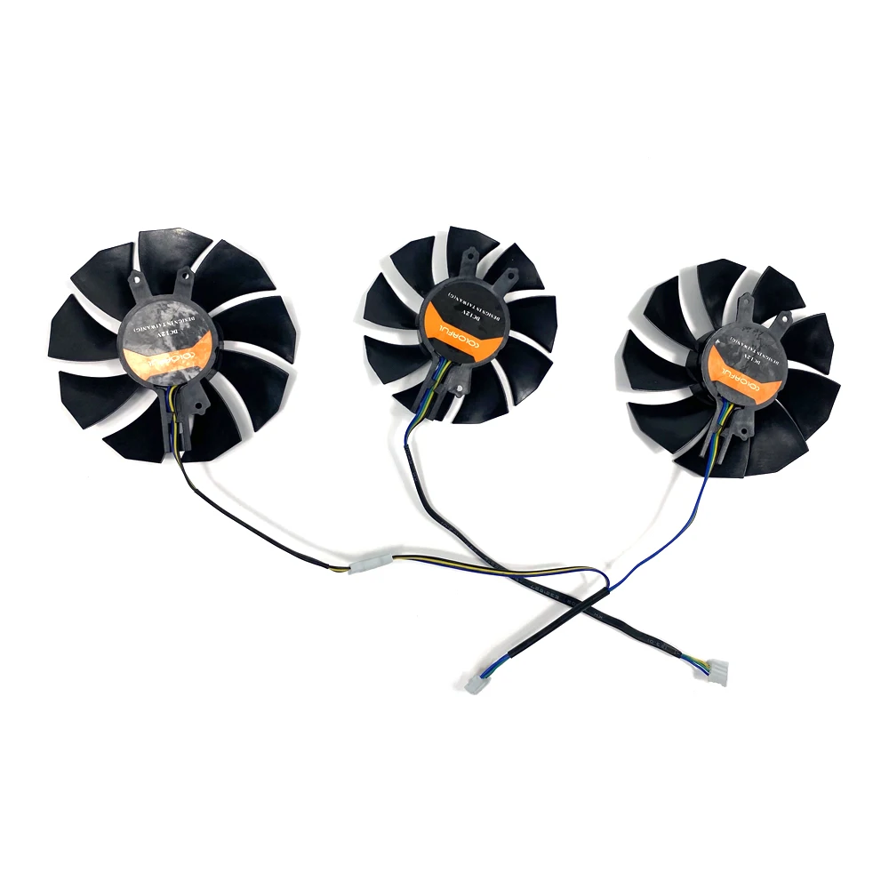 Фото Новый вентилятор охлаждения Tomahawk GeForce RTX 3080 3090 3070 TI для цветного RTX3090 RTX3080 RTX3070 TI RTX3060 75 мм 85 мм вентилятор GPU №2