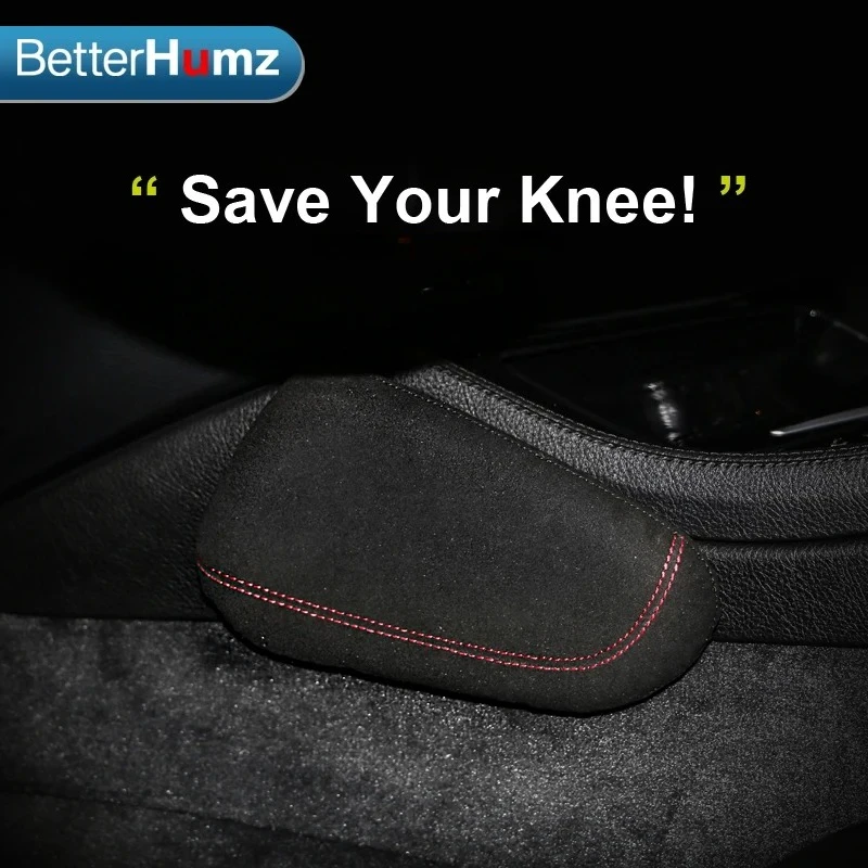 Genuine Leather Car Knee Pad Leg Cushion Rest Pillow For BMW F20 F30 G20 E90 E60 F10 E46 G30 E92 E36 E87 Interior Accessories