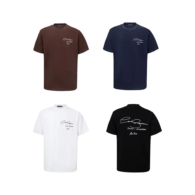 T-shirt oversize da uomo con stampa in sanscrito in cotone_voghion.com