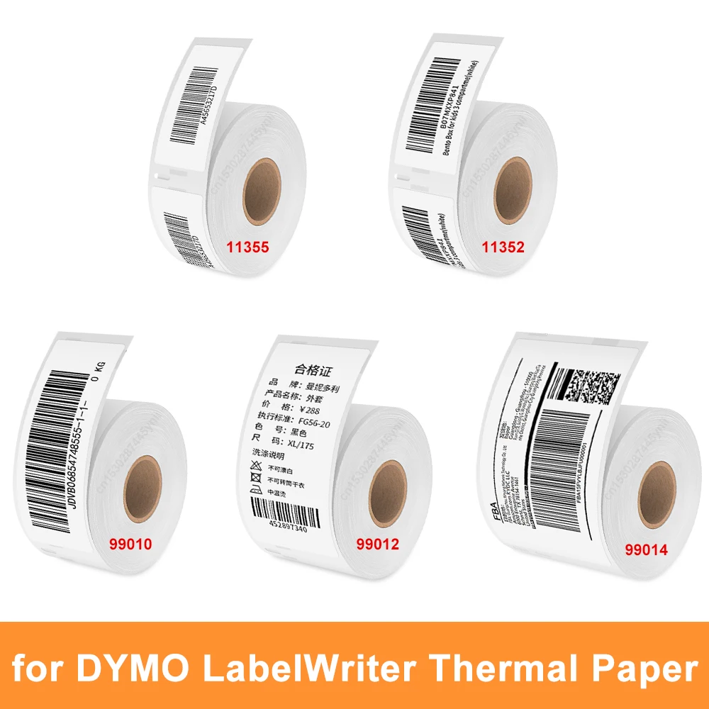 

99014 99012 99010 11352 11355 Compatible Dymo Adhesive LW Thermal Paper for Dymo LabelWriter 450 450 Turbo 4XL 400 300 Printer