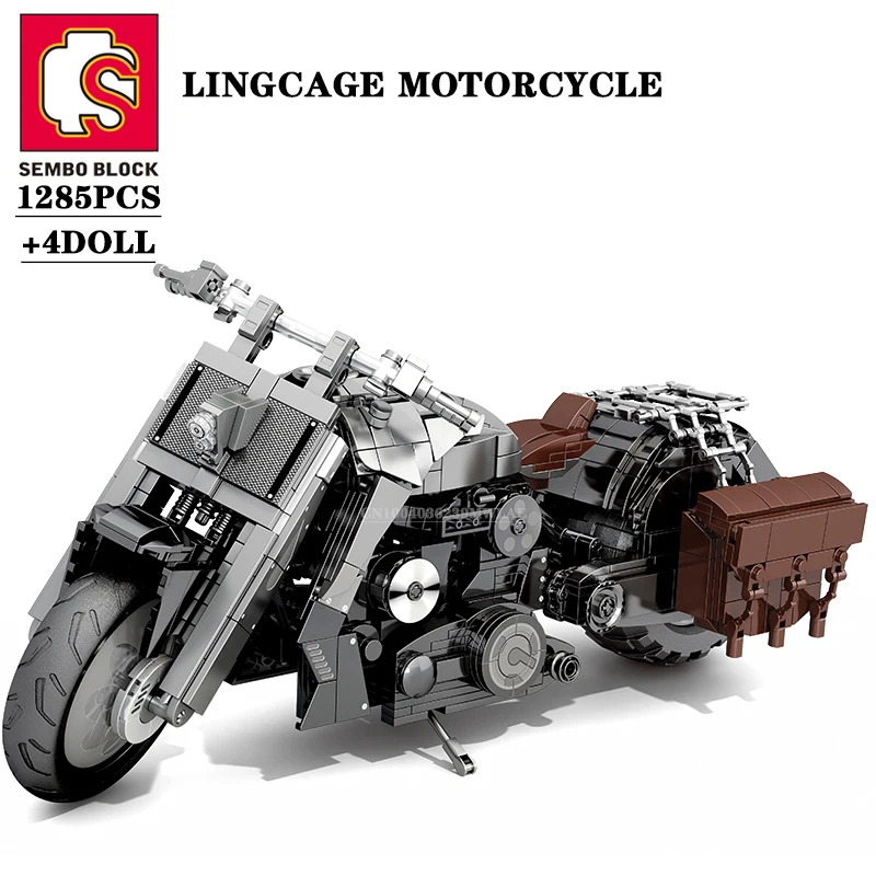 

SEMBO BLOCK Technical 1285PCS Motorcycle Collectible Building Blocks Vehicle Model Bricks Playsets Toys Gifts