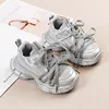 2024 Children Sneakers for Girls Autumn New Fashion Korean Style Soft Comfortable Casual Anti-slippery Sweet Bowtie Sports Shoes 1