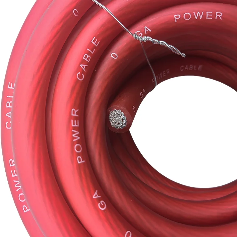 0 Gauge Copper Clad Aluminum 51FT(15.4Meter) Power Cable Car Audio Installation Power Wire