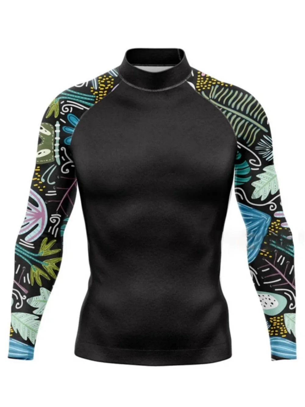 Mens Sun UV Protection Beach Shirts Quick Dry Fishing T-Shirt Swim Shirts UPF 50+ Rash Guard Long Sleeve