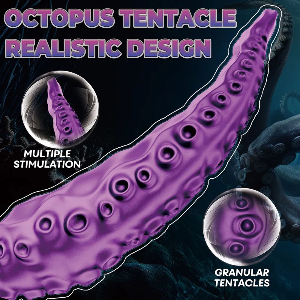 Octopus Tentacle Clitoral Vibrator Vibrating Realistic Monster G Spot Dildos with 9 Vibration Rotation Modes Sex Toys for Women