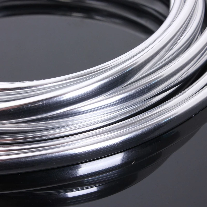 6M Car Door Edge Guards Chrome Moulding Trim Strip Scratch Guard Protector Cover Strip Roll Chrome Styling Moulding Trim