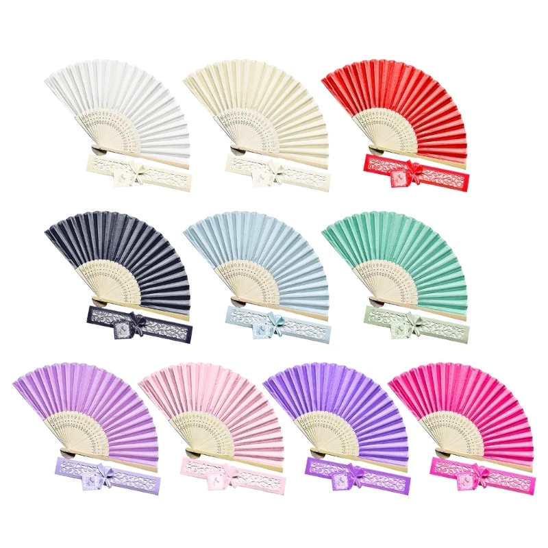

Silk Bamboo Fan with Hollowed out Fan Bone Performances and Outdoor Activities Dropship