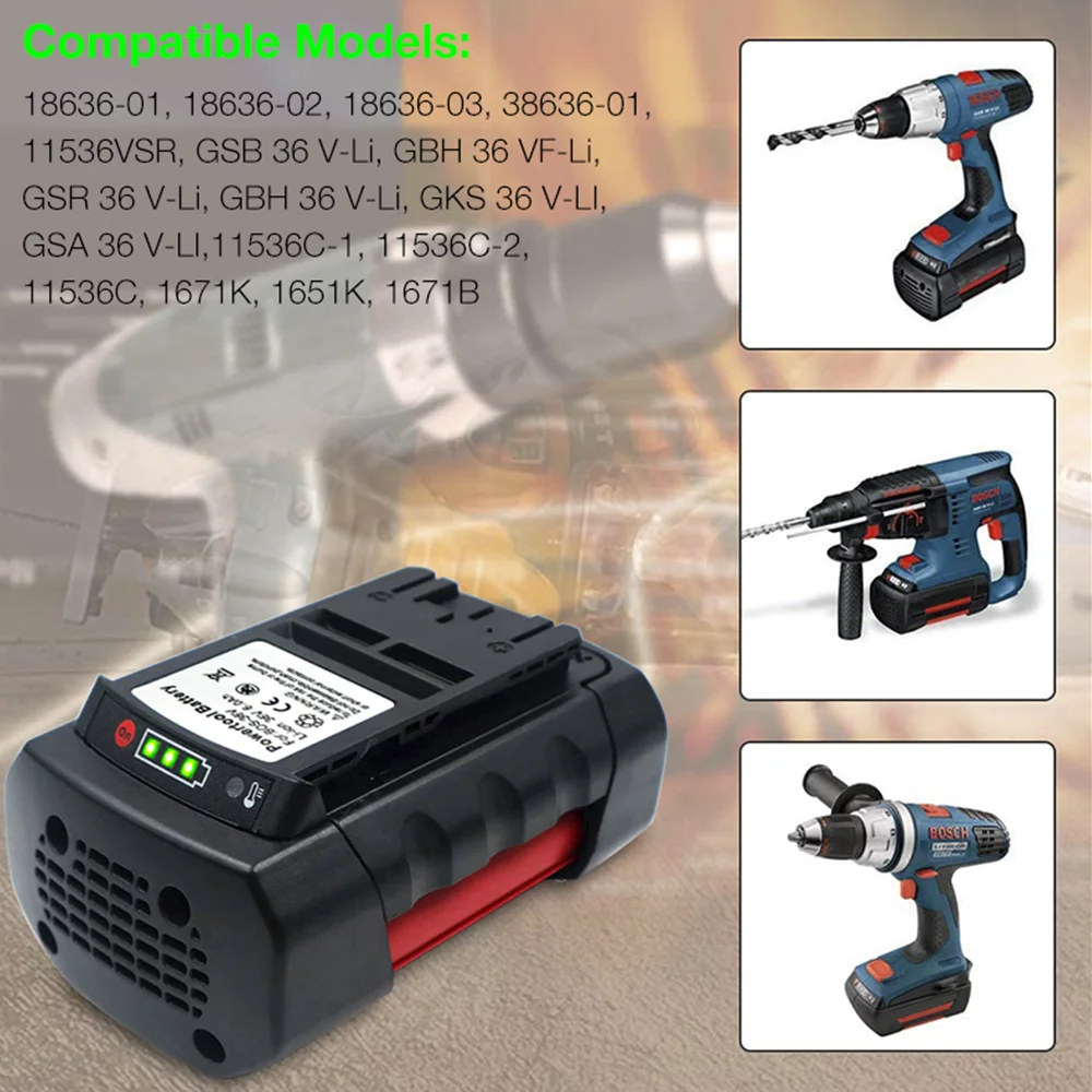 36V 4.0Ah Zcela Nová Baterie Pro BOSCH GSA 36V-LI ,GSR 36 V-Li.11536VSR