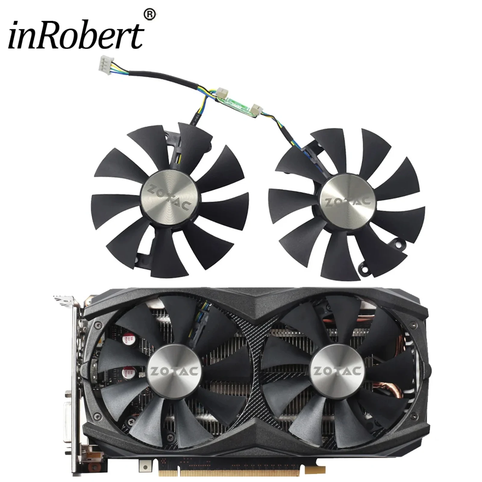 冷却ファン,zotac geforce gtx 960 amp 980tiグラフィックスビデオ