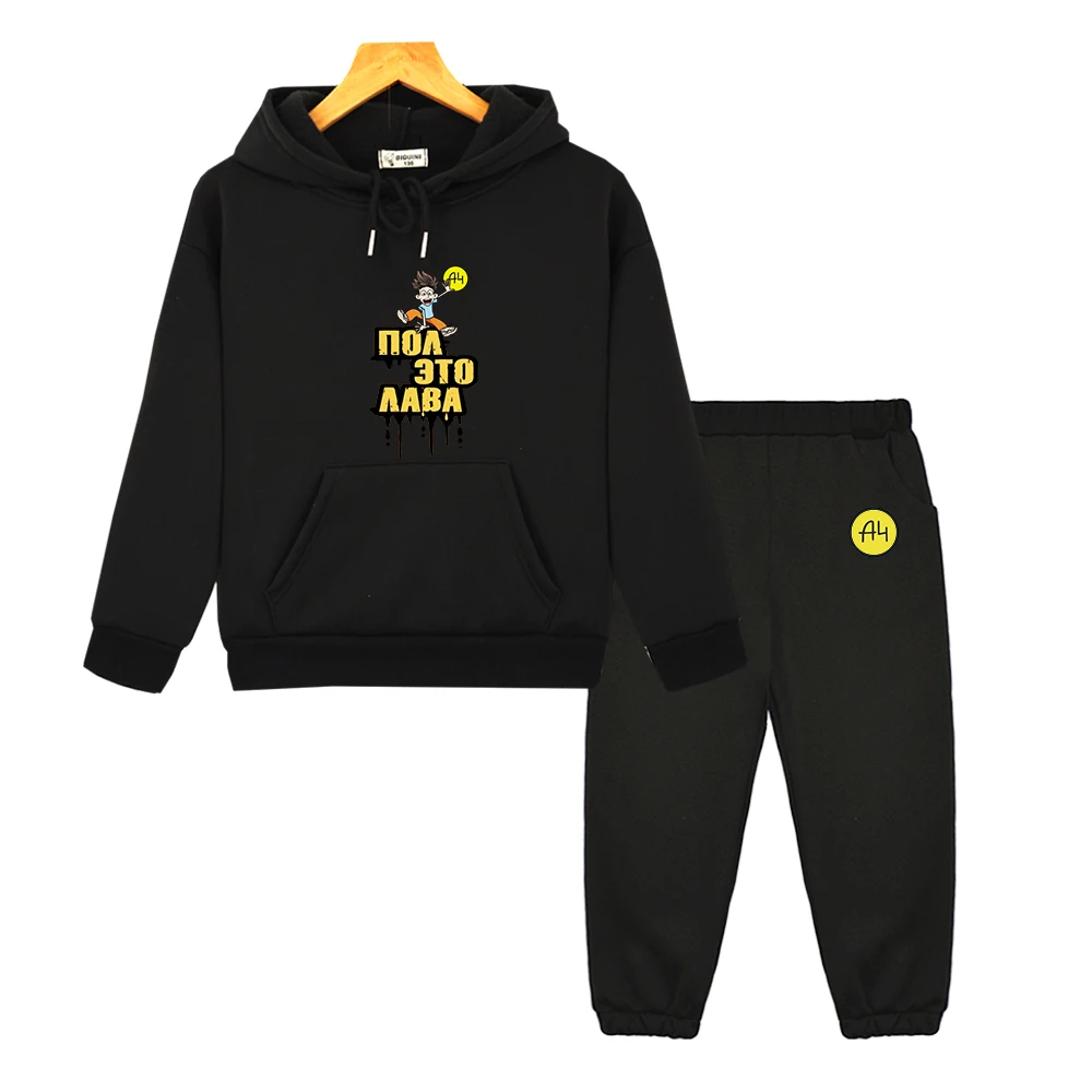 baby boy clothing sets Hoodie Suit for Girls Merch A4 Children Clothing Set Autumn Winter Boys Girls Sweatshirt Kid Tops Kids Casual Мерч А4 Pants 2pcs baby essentials clothing sets Clothing Sets