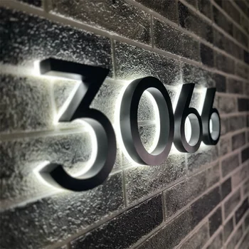 LED Illuminated House Numbers 1