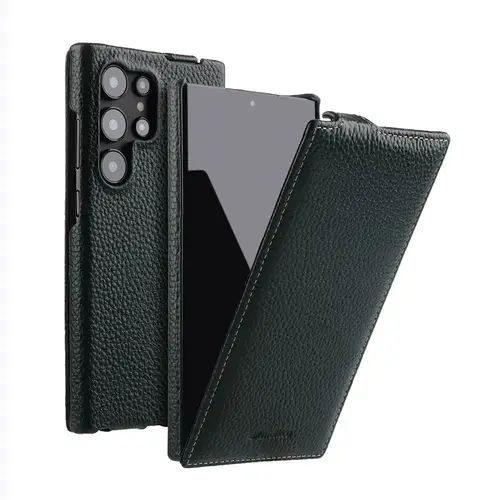 Melkco Premium Flip Cowhide Leather Case for Samsung Galaxy S24 S25 Ultra S24+ S25Plus Luxury Business Full Coverage Phone Cover - Image 8