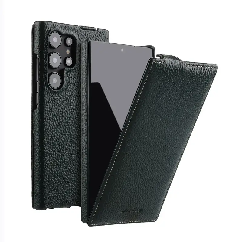 Melkco Premium Flip Cowhide Leather Case for Samsung Galaxy S24 S25 Ultra S24+ S25Plus Luxury Business Full Coverage Phone Cover - Image 8