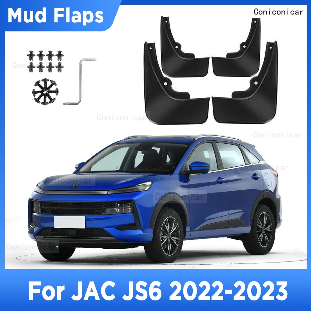 

For JAC JS6 2022 2023 Mud Flaps Splash Guard Mudguards MudFlaps Front Rear Fender Auto Styling Car Accessories 4PCS
