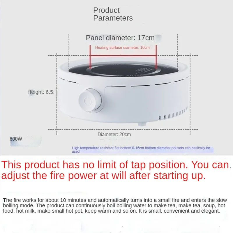Electric Stove 220V Mini Electric Stove Hot Plate Cooking Plate Multifunction Coffee Tea Heater Home Appliance Hot Plates for Kitchen