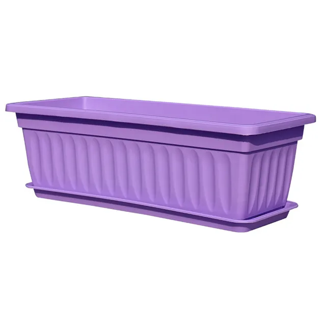 Virág Ablak Doboz Pp Gyanta Téglalap Alakú Ablakos Ültetvények Zöldségek Konténer Erkély Kert Xqmg - Image 5