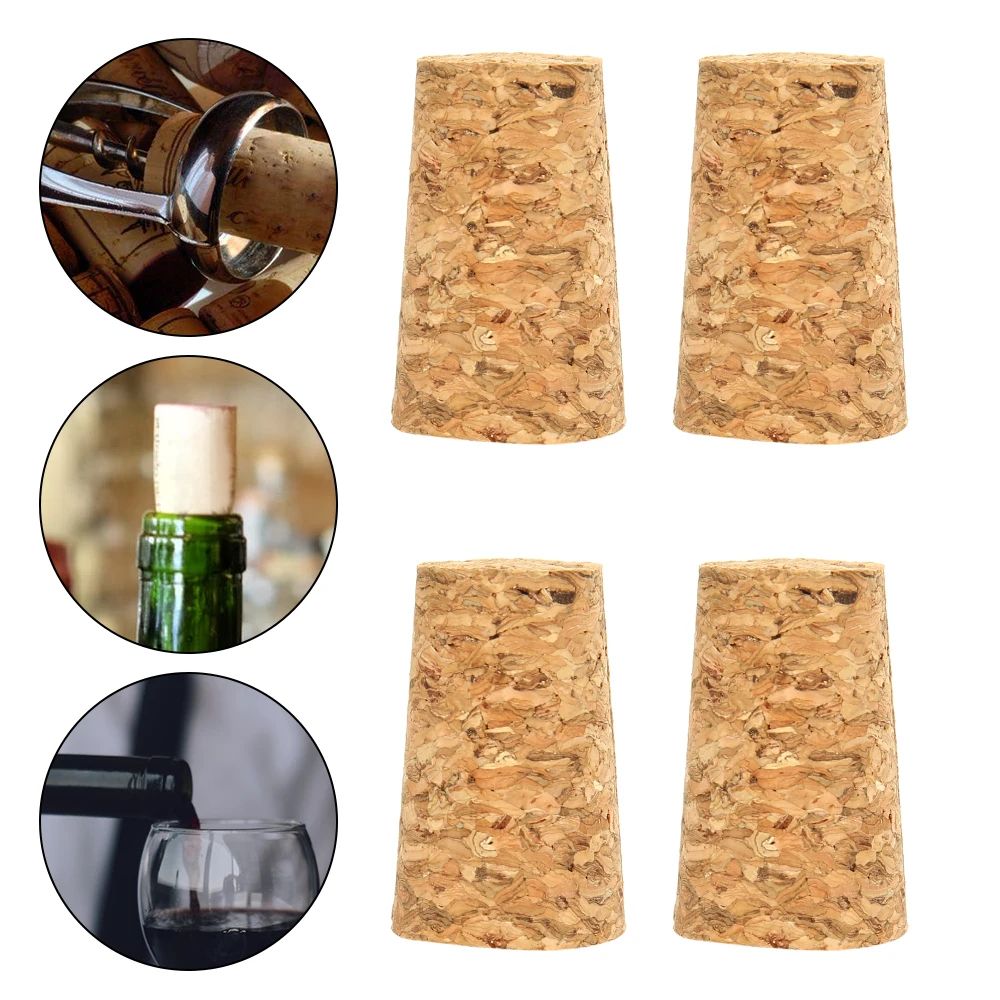 Wine Corks Stopper Reusable Sealing Wood Lid Cap Wine Bottle Stopper 100Pcs for Bottle Bar Tools Kitchen Accessories