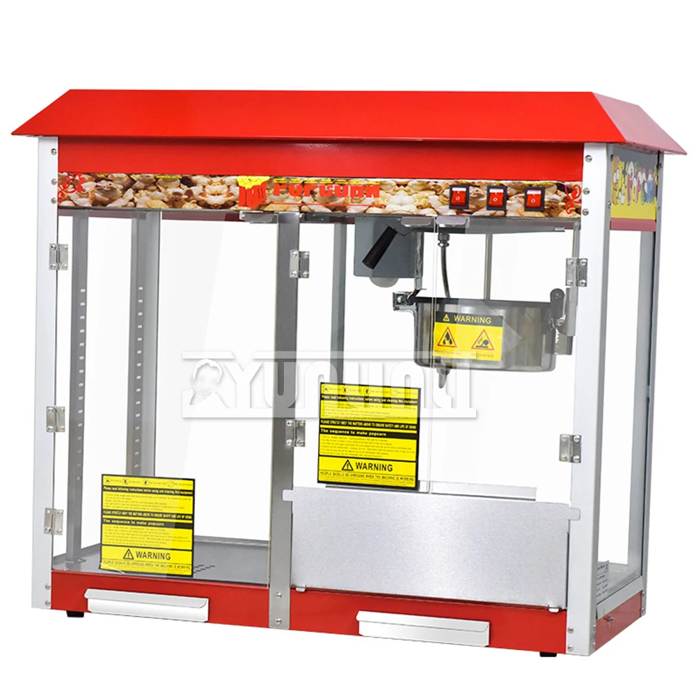 

Commercial Popcorn Machine Automatic Electric Popcorn Making Machine Insulation Cabinet Procesador De Alimento
