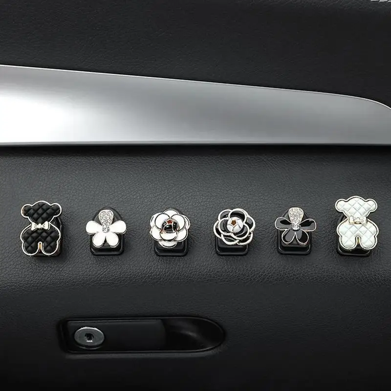 

Милый автомобильный мультяшный мини-крючок, органайзер для автомобиля, многофункциональные вешалки для заднего сиденья автомобиля, декоративный крючок для автомобиля