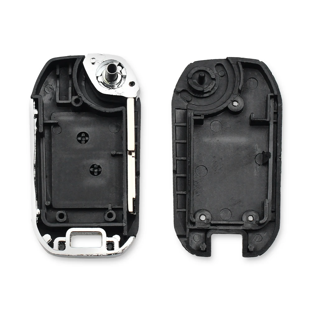 Key case car key shell car remote key car key key shell KEYYOU modified flip folding car key case fob shell Peugeot 206 207 Citroen remote 2 button key case cover