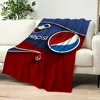 Fashion P-pepsi C-cola Logo Blanket Skin friendly comfort warm soft plush blanket suitable sofa living room office bedroom 5