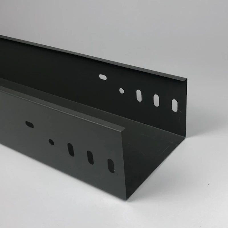 Cable Tray Channel Galvanized Powder Coated Cable Trunking Price List Factory with Low Price High Quality images - 6