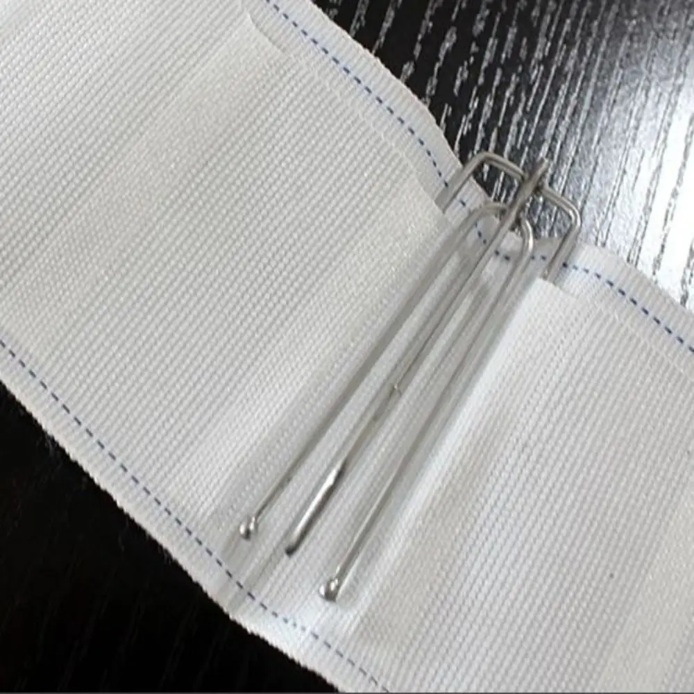 

40 pcs Metal Curtain Hooks for Drapes Silvery 2.76 Inches 4 Prongs Pleater Hooks Pinch Pleat Curtain Drapery Hooks Bathroom