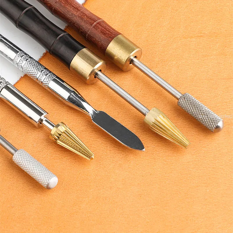 Multifunctional Leather Sandalwood Edge Oil Pen Sealing Edge Handmade Leather Goods Oil Goods For Craft