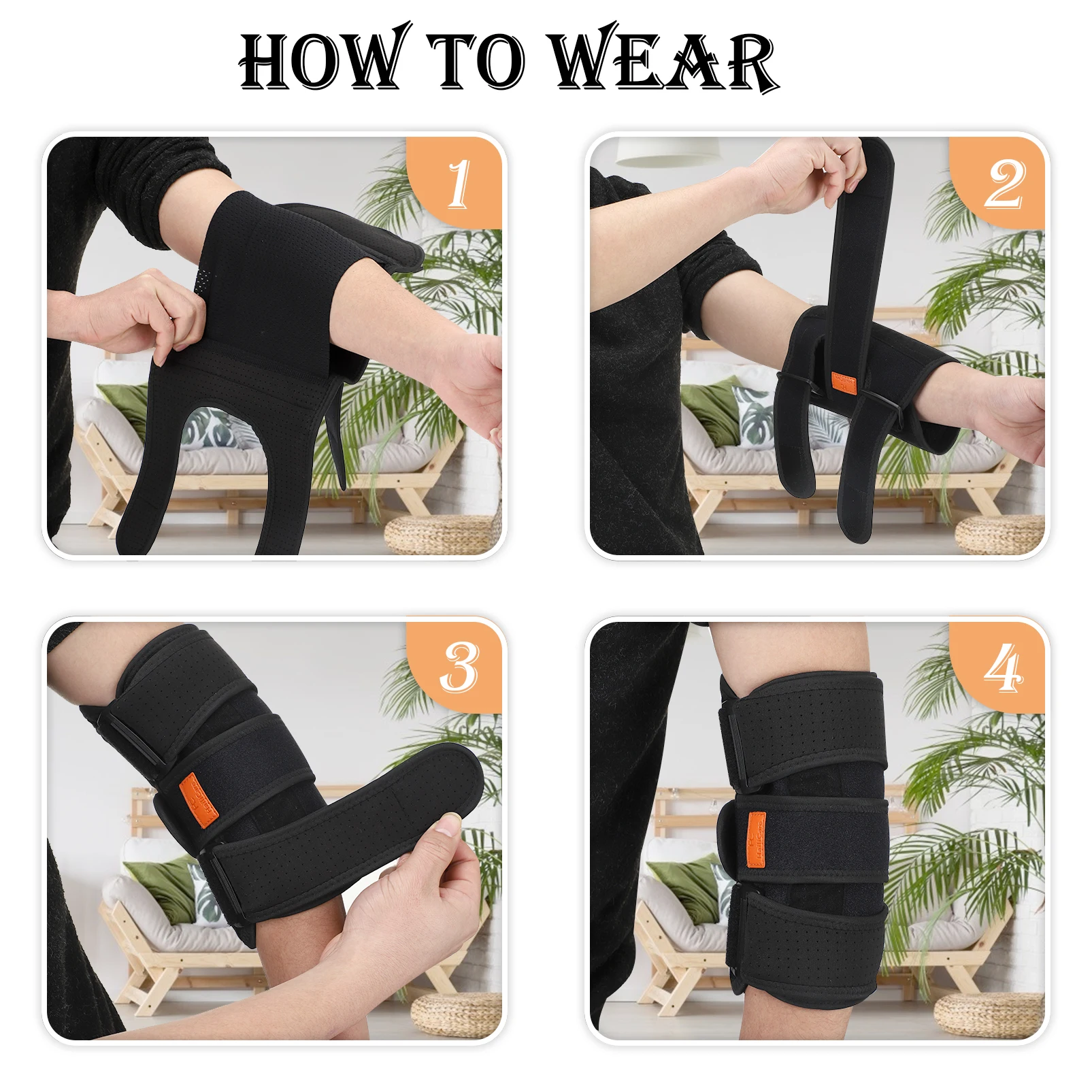 Hand Elbow Support Strap Fixed Joint Arthritis Fracture Stabilizer Braces Strap