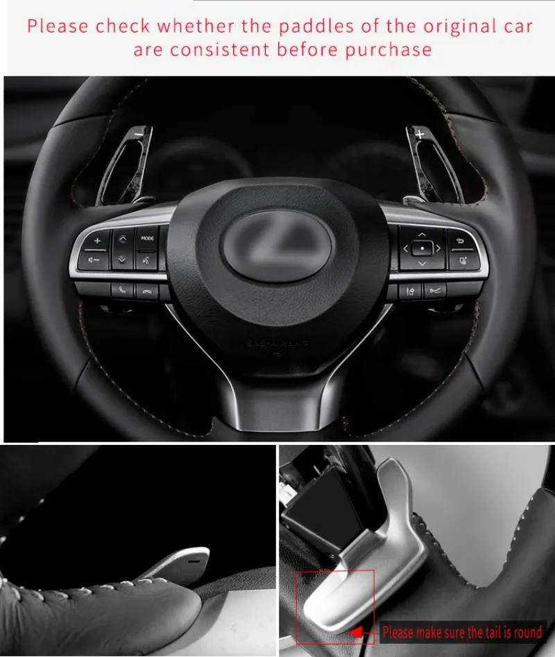 T-carbon Steering Wheel Paddle Shift For Lexus GS250 ES250 RX250 RX Shift Extension Paddles Shifter