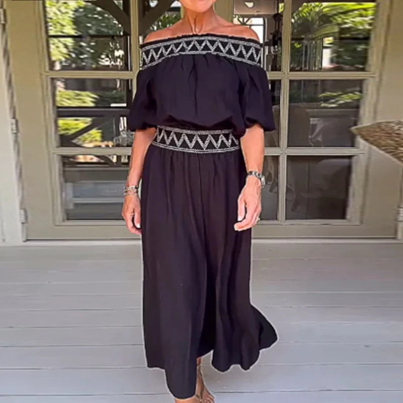 

Casual Female Solid Slash Neck Jumpsuit Spring Off Shoulder Backless Hollow Playsuit Romper Summer Wide Leg Pants Women Overalls