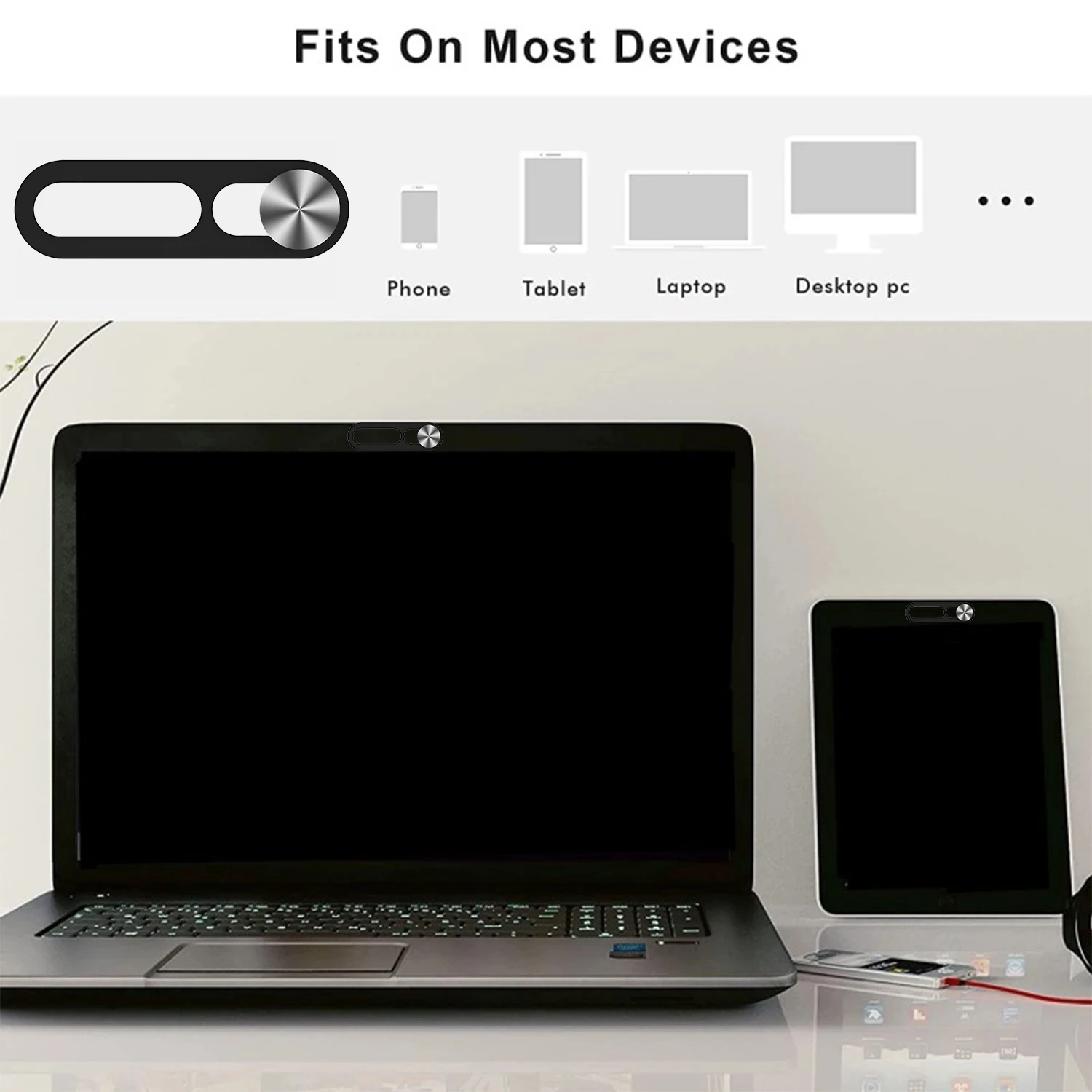 1-2 Pezzi Protezione Scorrevole per Fotocamera, Copriobiettivo per Telefono, Coperture Privacy per Webcam per iPhone 14 Pro/Pro Max/iPhone 15 16 Series e Tablet - Image 5