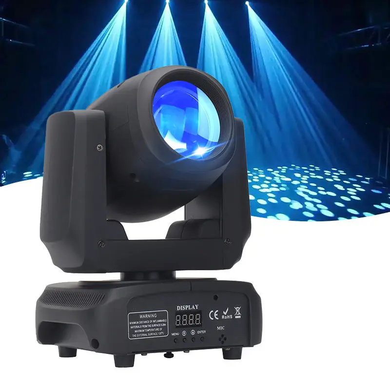 

DMX Stage Lighting / Rainbow Effects MIni LED Beam Moving Head DJ Light 18 Prism 100W For Disco Bar Party Night Clubs Show Event