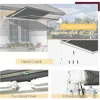 Awnings for Patio, 13'x9.8' Retractable Awning Cover Sun Shade Shelter, 280g/m² Premium Polyester with PU Coating Fabric 2