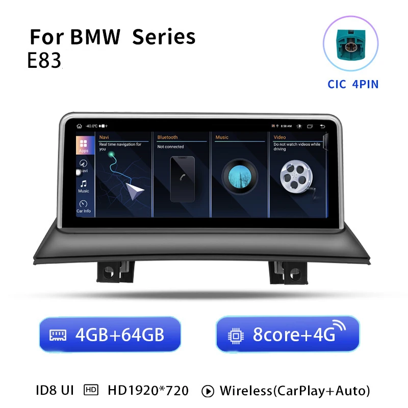 Écran 7 HD Apple CarPlay Android Auto BMW X3 E83 | iLX-W690D